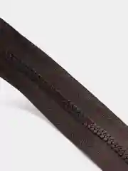 Коричневый молния тракторная двухсторонняя. 110 см. Замок для куртки.