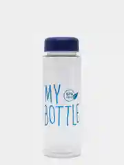 Синий спортивная бутылка для воды и коктейлей My Bottle с крышкой, в чехле