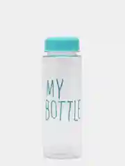 Голубой спортивная бутылка для воды и коктейлей My Bottle с крышкой, в чехле