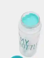 Голубой спортивная бутылка для воды и коктейлей My Bottle с крышкой, в чехле