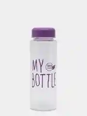 Пурпурный спортивная бутылка для воды и коктейлей My Bottle с крышкой, в чехле