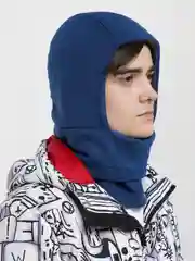 Синий флисовая балаклава для зимних видов спорта с мехом