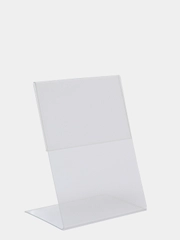 Ценникодержатель L-образный малый, 60 x 80, вертикальный, 25 шт, Velar