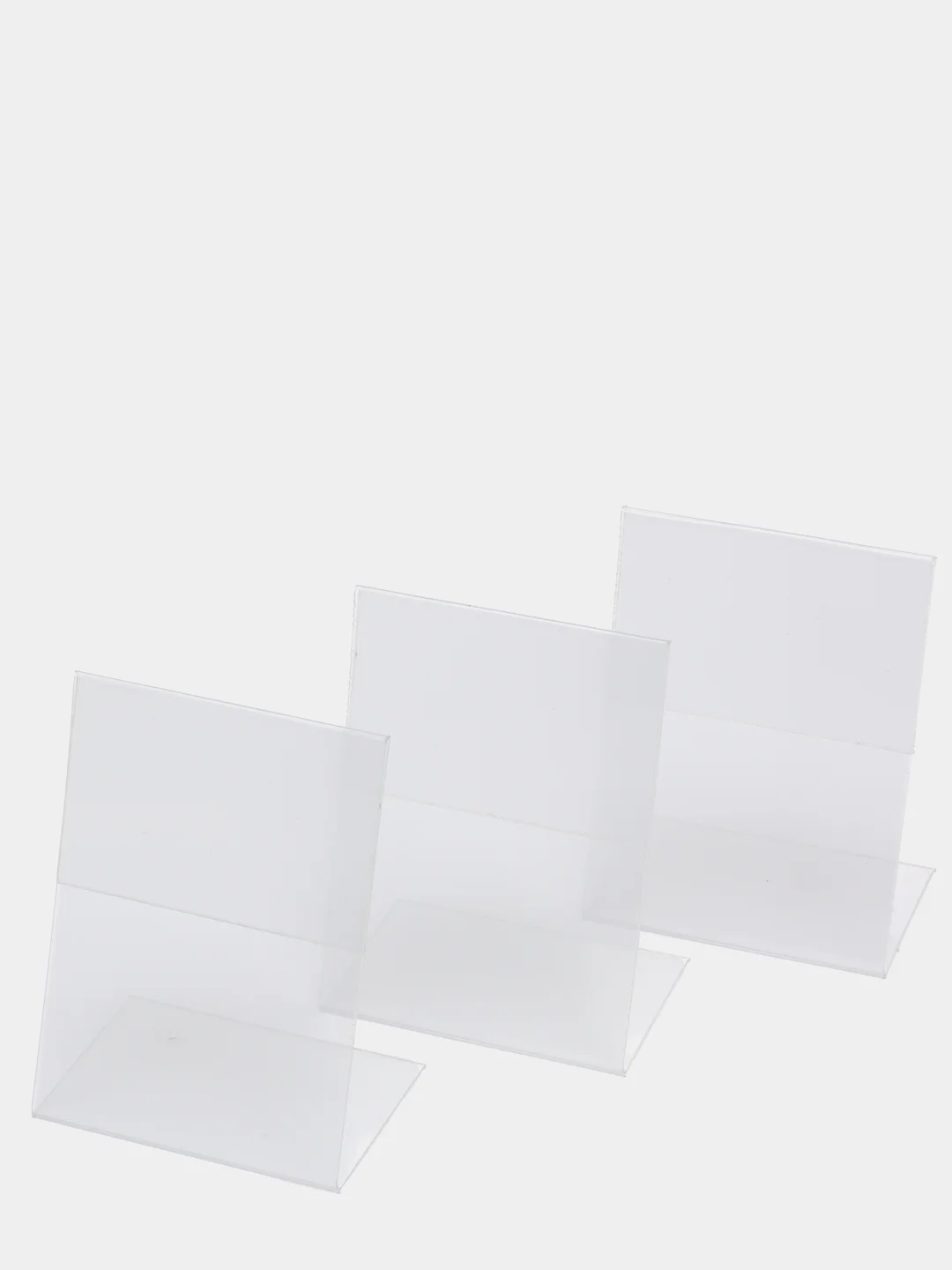 Ценникодержатель L-образный малый, 60 x 80, вертикальный, 25 шт, Velar