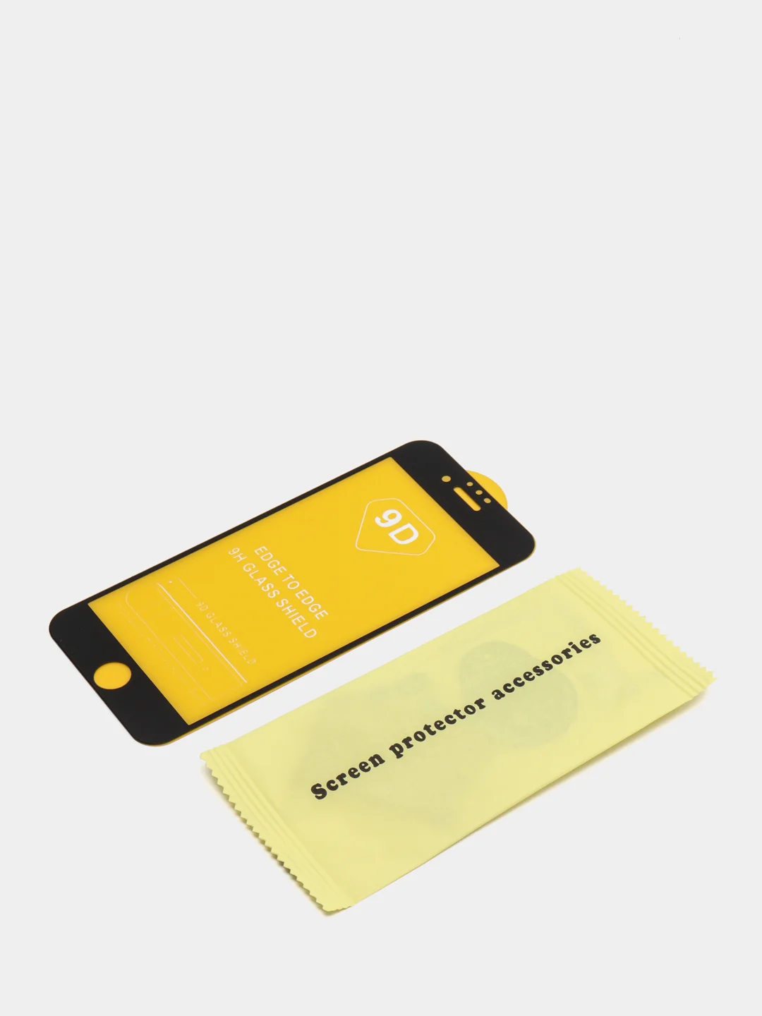 Черный iphone 6 / 6s / Айфон 7 / 8 Защитное стекло 9D
