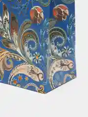 Синий подарочный пакет бумажный с глиттером 26*32*10см