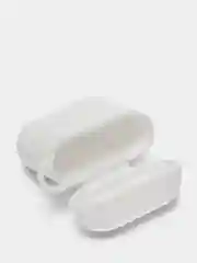Белый чехол для беспроводных наушников - бокса Airpods