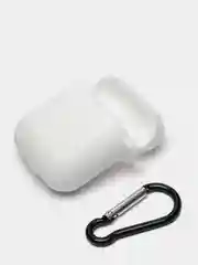 Белый чехол для беспроводных наушников - бокса Airpods