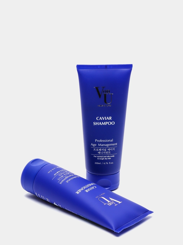 Von-U Набор шампунь, 200 мл, кондиционер, 200 мл с икрой Caviar