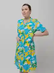 Лесной зеленый халат женский
