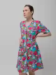Бирюзовый халат женский