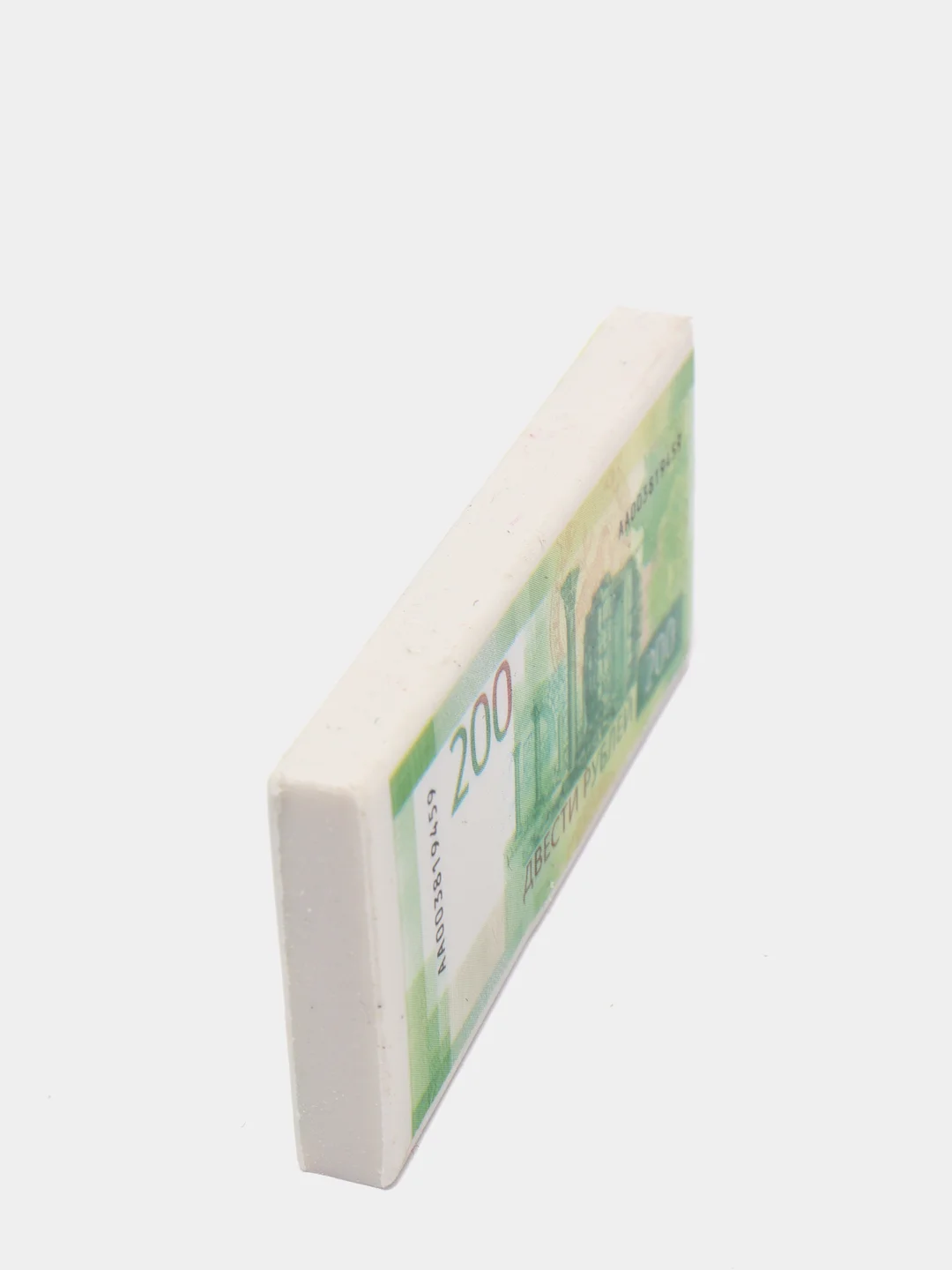 Ластик ArtSpace "Рубль", прямоугольный, термопластичная резина, ассорти, 68*30*7мм