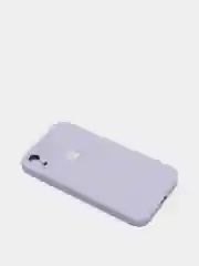 Лавандовый чехол для iPhone XR, силиконовый, со стеклянной панелью