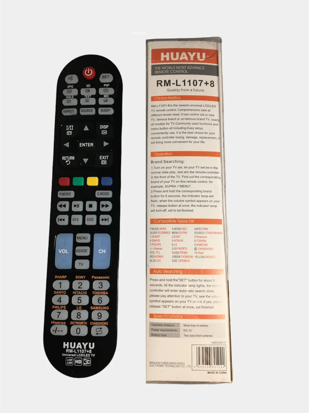 Пульт универсальный RM-L1107+8