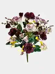 Искусственные цветы. Розы (букет двухцветный) Композиция. Высота: 360 мм