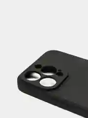 Бежевый чехол для iPhone 13 Pro Max с защитой камеры силиконовый на айфон про макс