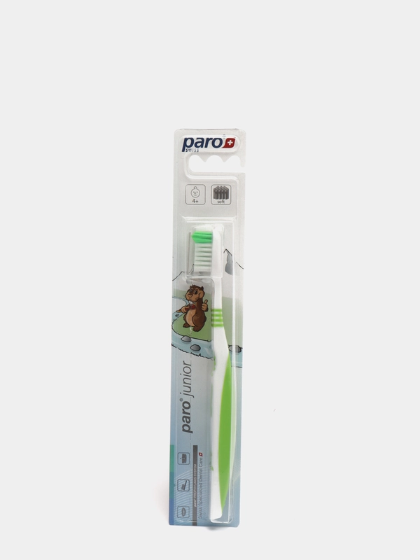 Paro+ Junior детская мягкая зубная щетка с гибкой шейкой
