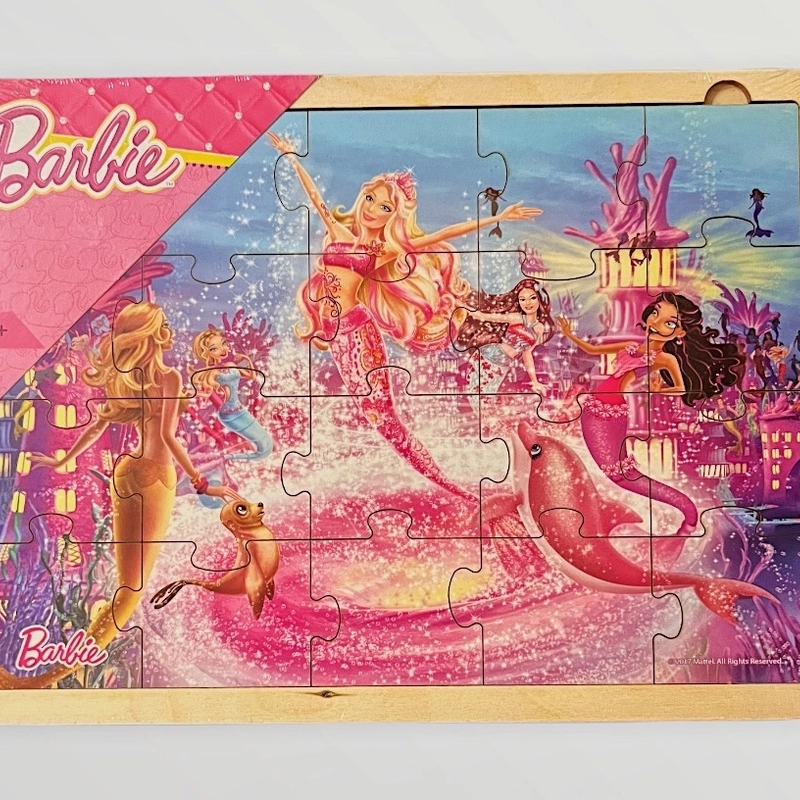 Игра-пазл из дерева Barbie