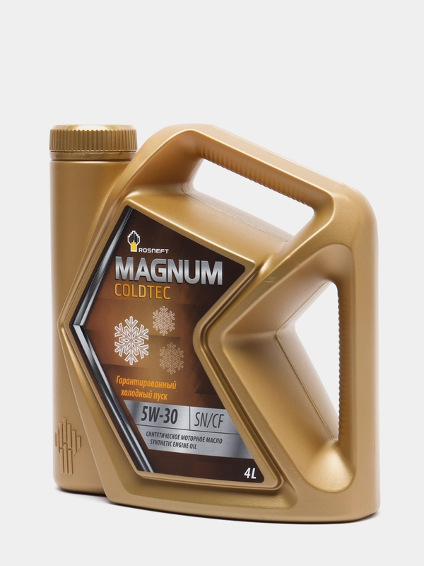 Моторное масло Роснефть ROSNEFT MAGNUM COLDTEC 5W-30 Синтетическое 4 л ...