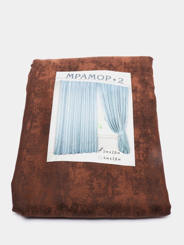 Комплект штор "Мрамор", 3м x 2,8 м, 2 полотна, готовые, портьеры, тканевые, день ночь