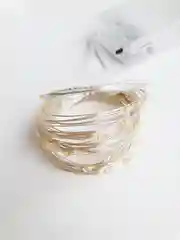 Светодиодная гирлянда проволочная на батарейках АА и CR2032, 1, 2, 3, 5 м