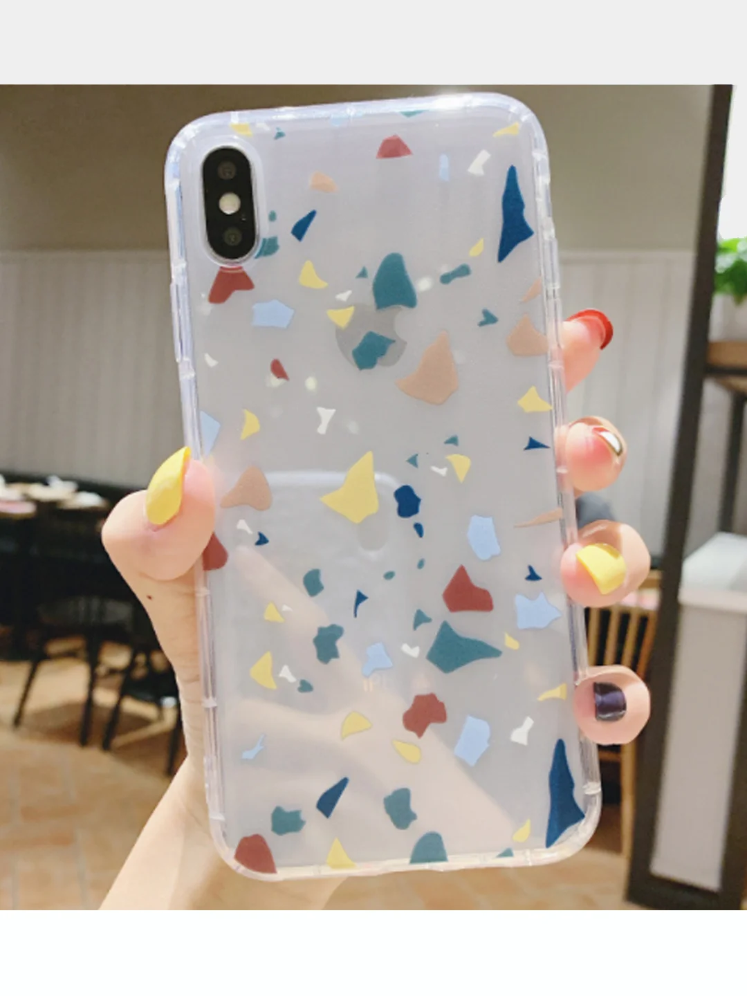 Желтый чехол для iPhone 11,12,12Pro,13, 7/8 Брызги