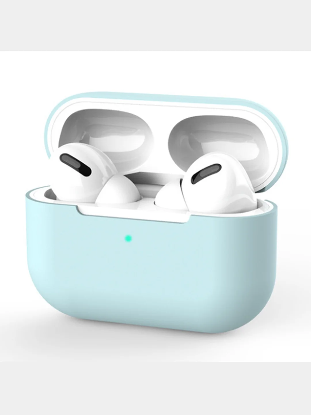 Голубой чехол для Airpods Pro МоноЛайт