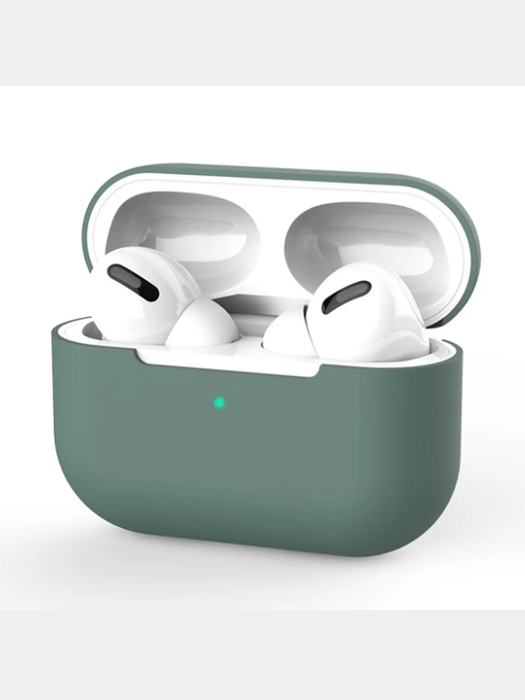 Зелёный хаки чехол для Airpods Pro МоноЛайт