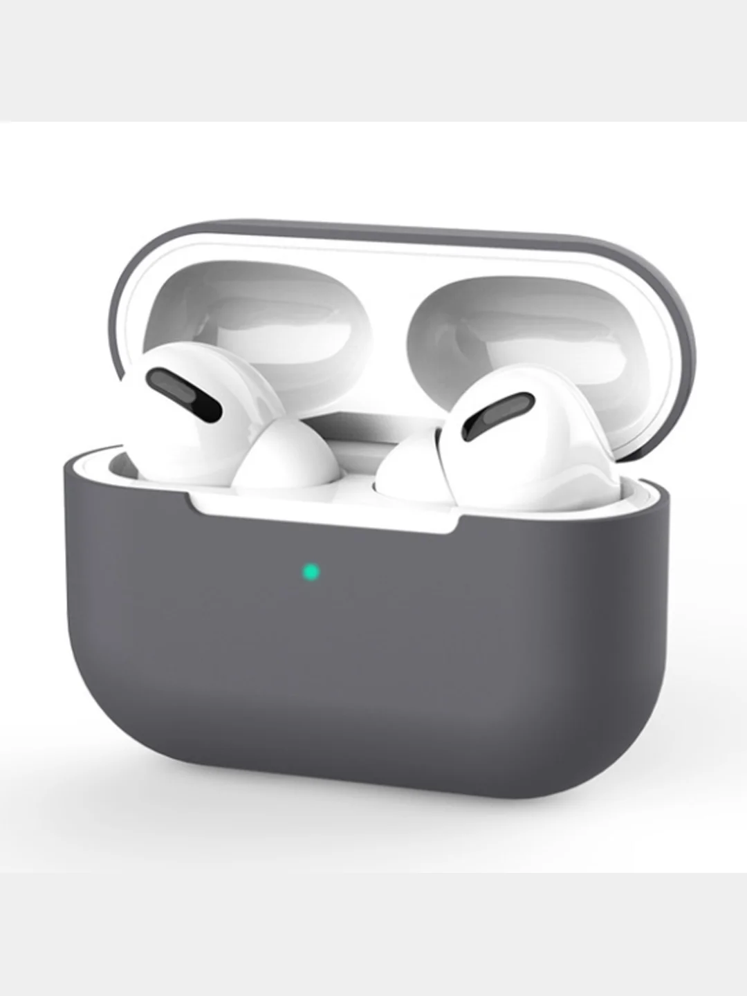 Серый чехол для Airpods Pro МоноЛайт