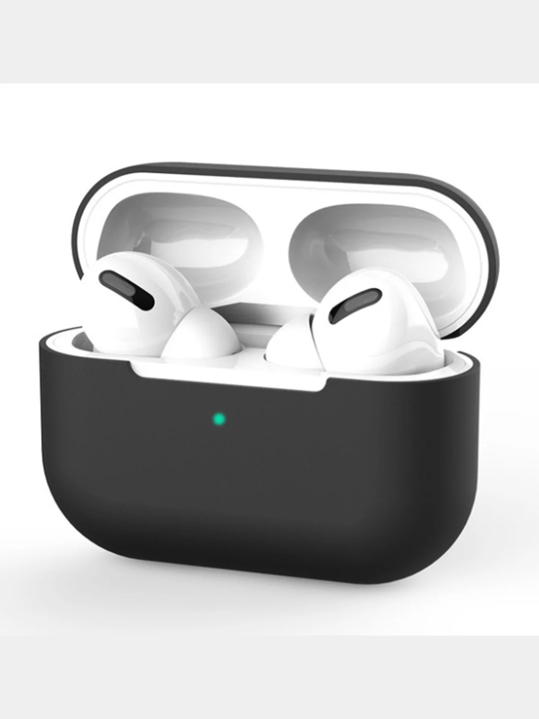 Черный чехол для Airpods Pro МоноЛайт