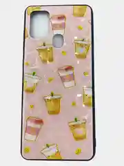 Лавандовый чехол для Samsung A71, A51, A50, A21S, A11/M11, в ромбик
