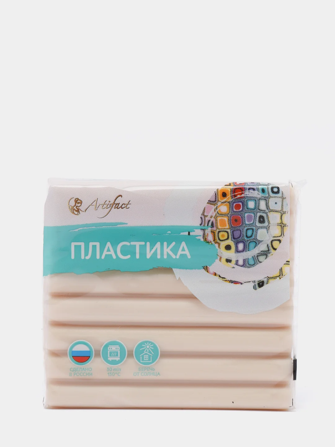 Полимерная глина "Пластика", классический телесный светлый, 56 г