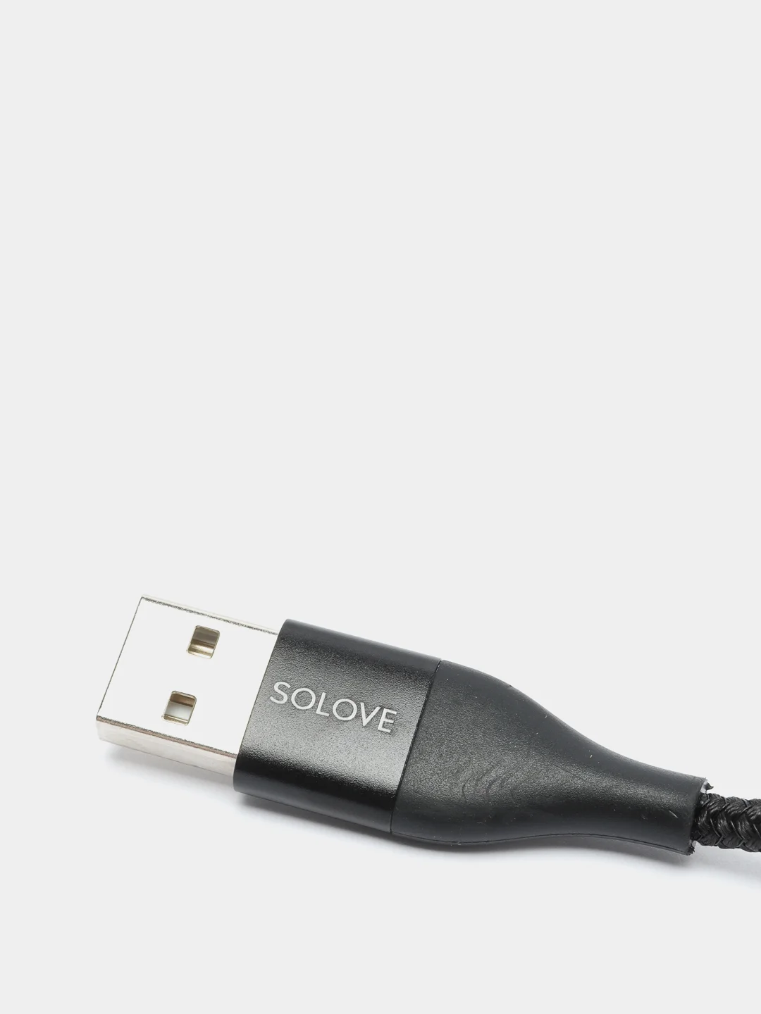 Кабель 3 in 1 SOLOVE, USB Lightning/Micro/Type-C, черный, 120 см