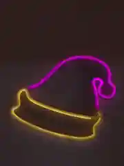 Вишнёвый неоновый светильник-ночник светодиодный LED