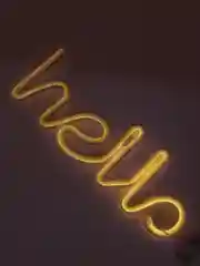 Бордовый неоновый светильник-ночник светодиодный LED