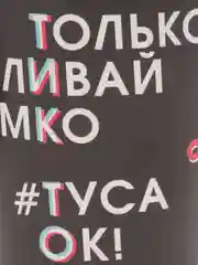Бумажная посуда "Тик-ток, Туса ок" (тарелка, стакан) по 10 шт