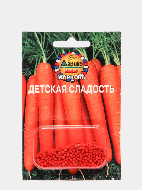 Морковь в гранулах Детская Сладость 300 гранул (семена)