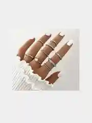 Серебряный набор колец