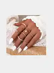 Золотой набор колец