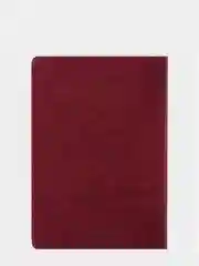 Тетрадь A5 48л, клетка, экокожа, бордовый, BRAUBERG VIVA, 403891