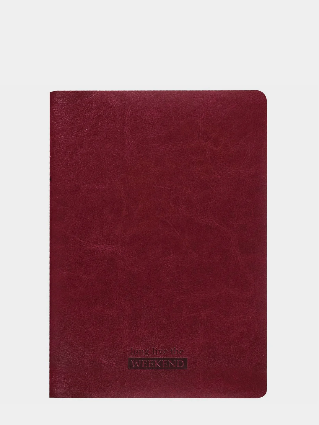 Тетрадь A5 48л, клетка, экокожа, бордовый, BRAUBERG VIVA, 403891