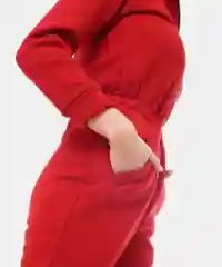 Коричневый тёплый комбинезон женский, флисовый, с ушками