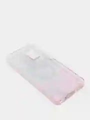 Розовый чехол "Переливашка" для SAMSUNG  M31S, с жидкими блёсточками