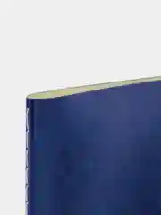 Тетрадь B5 60 л, клетка, экокожа, темно-синий, BRAUBERG VIVA, 403897