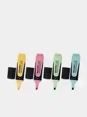 Набор текстовыделителей "SUPER PASTEL", BRAUBERG 4 штуки