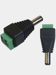 Коннектор клемник + штекер DC 5,5 мм 2,1 мм (папа)