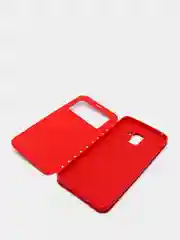 Красный чехол книжка SAMSUNG A8 Plus