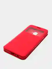 Красный чехол книжка SAMSUNG A8 Plus