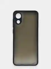 Темно-синий чехол Samsung Galaxy A03 Core, Галакси А03 Кор пластиковый матовый с цветными кнопками
