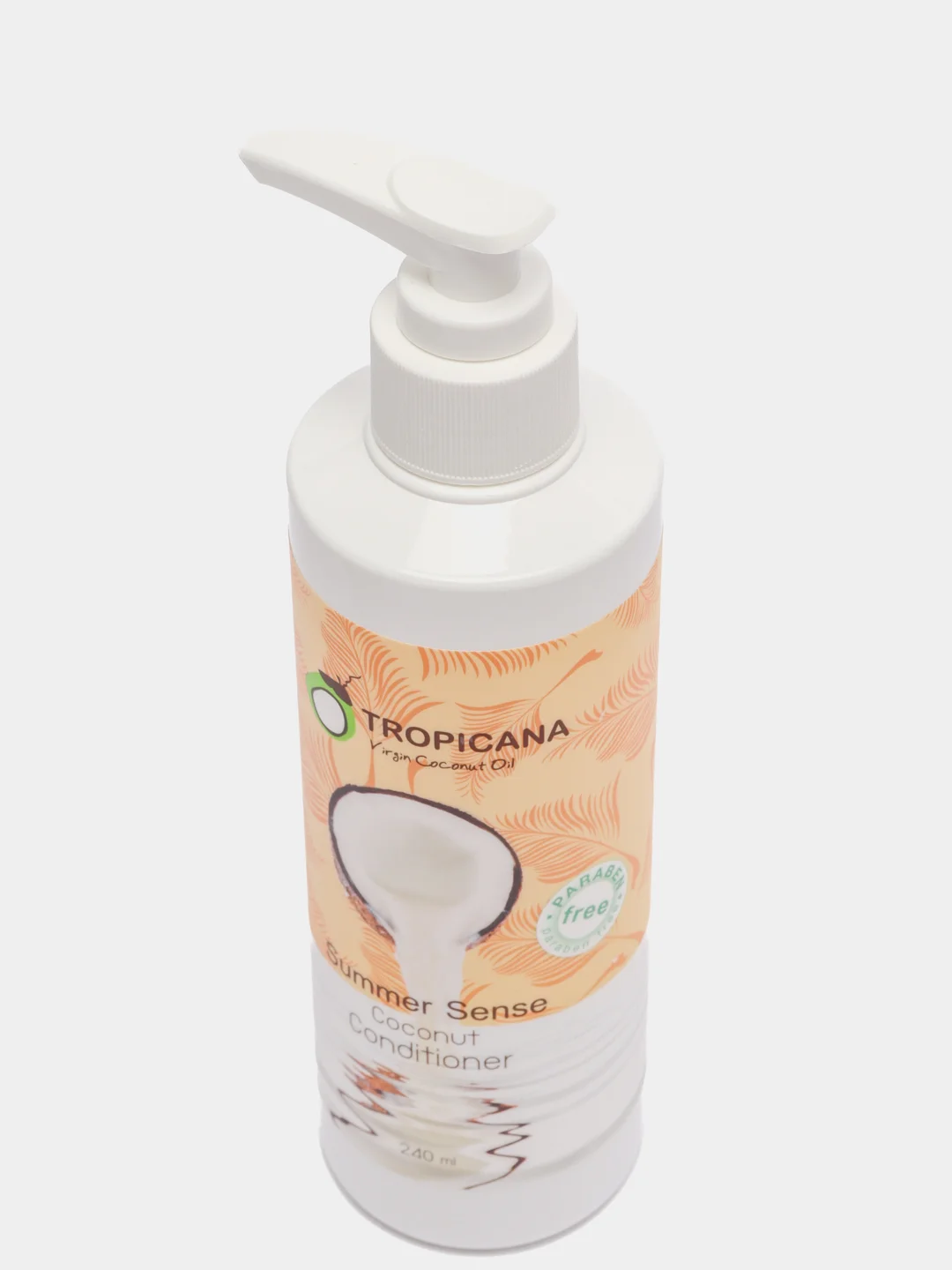 Кокосовый кондиционер для волос "Летнее настроение" без парабенов Tropicana, 240 мл